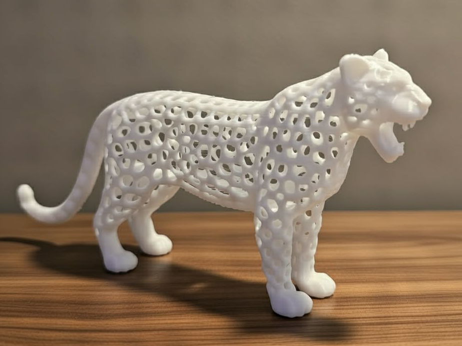 Léopard élégant *sculpture Animaux Ajourées*