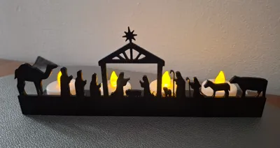 3D Nativity Scene Xmas