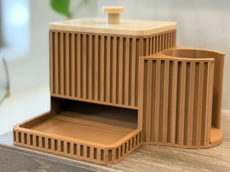 Q-Tips Dispenser and Cotton Pads Box