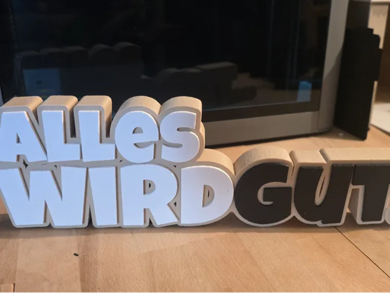 Schild Alles wird gut