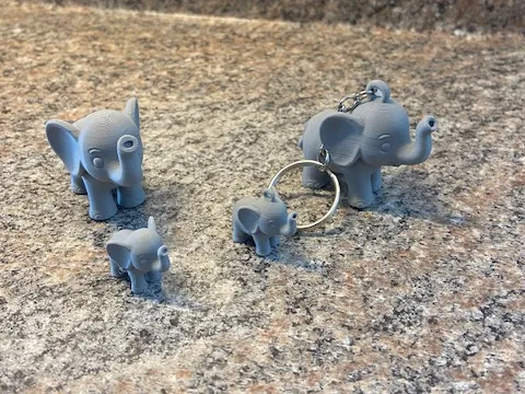 Elephant keychains & and mini's