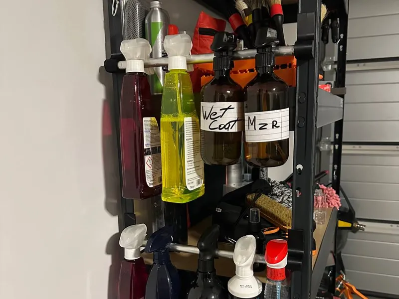 Detailing Shelf Rack Bottle Holder Hook