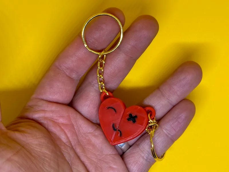 Magnetic Heart KeyChains