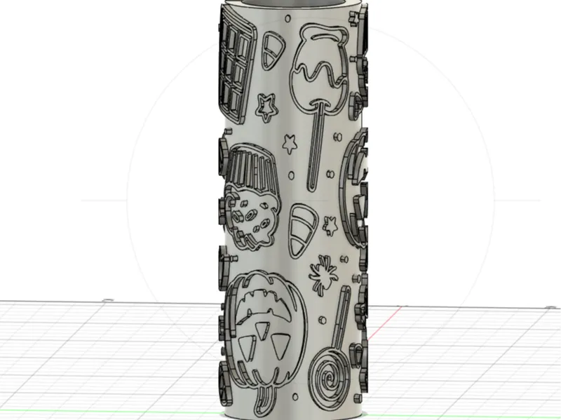 Halloween candy texture roller