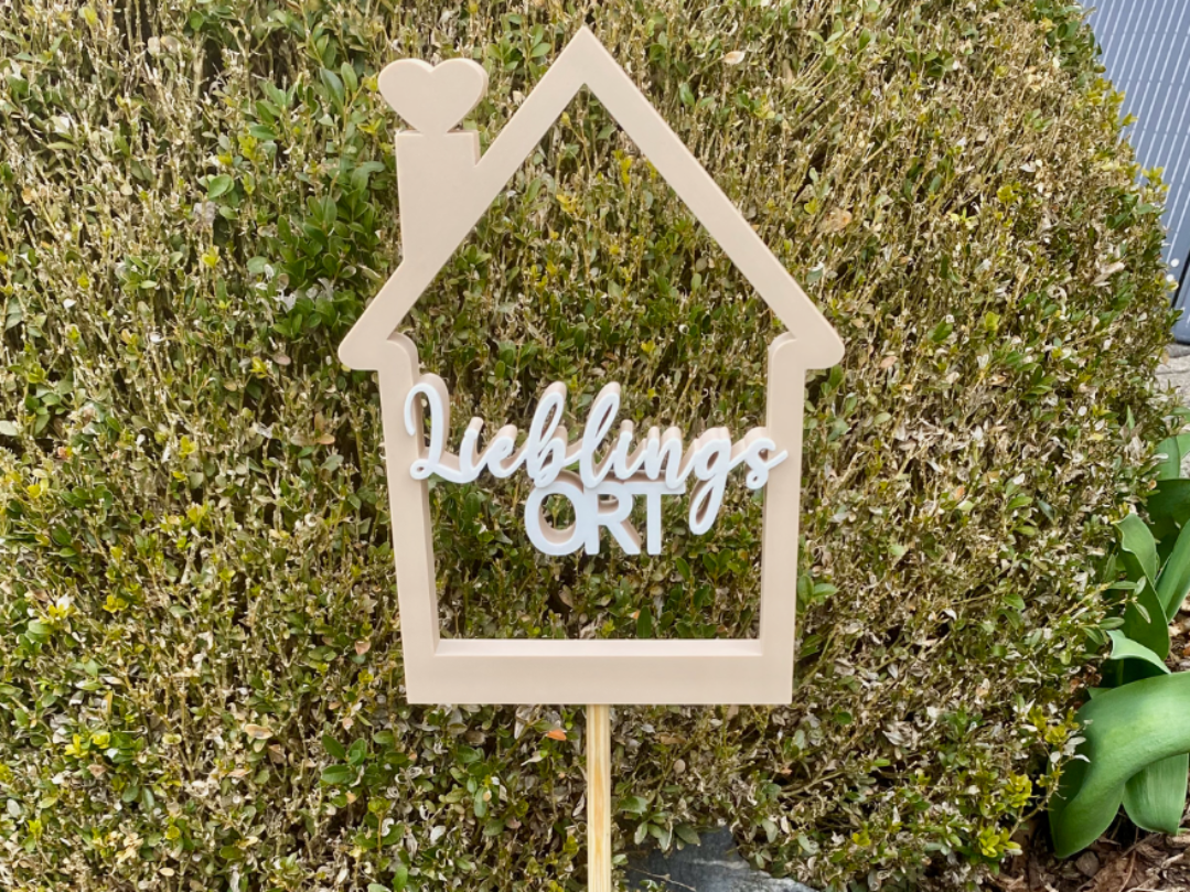 Lieblingsort Gartenstecker  Dekostecker für Garten