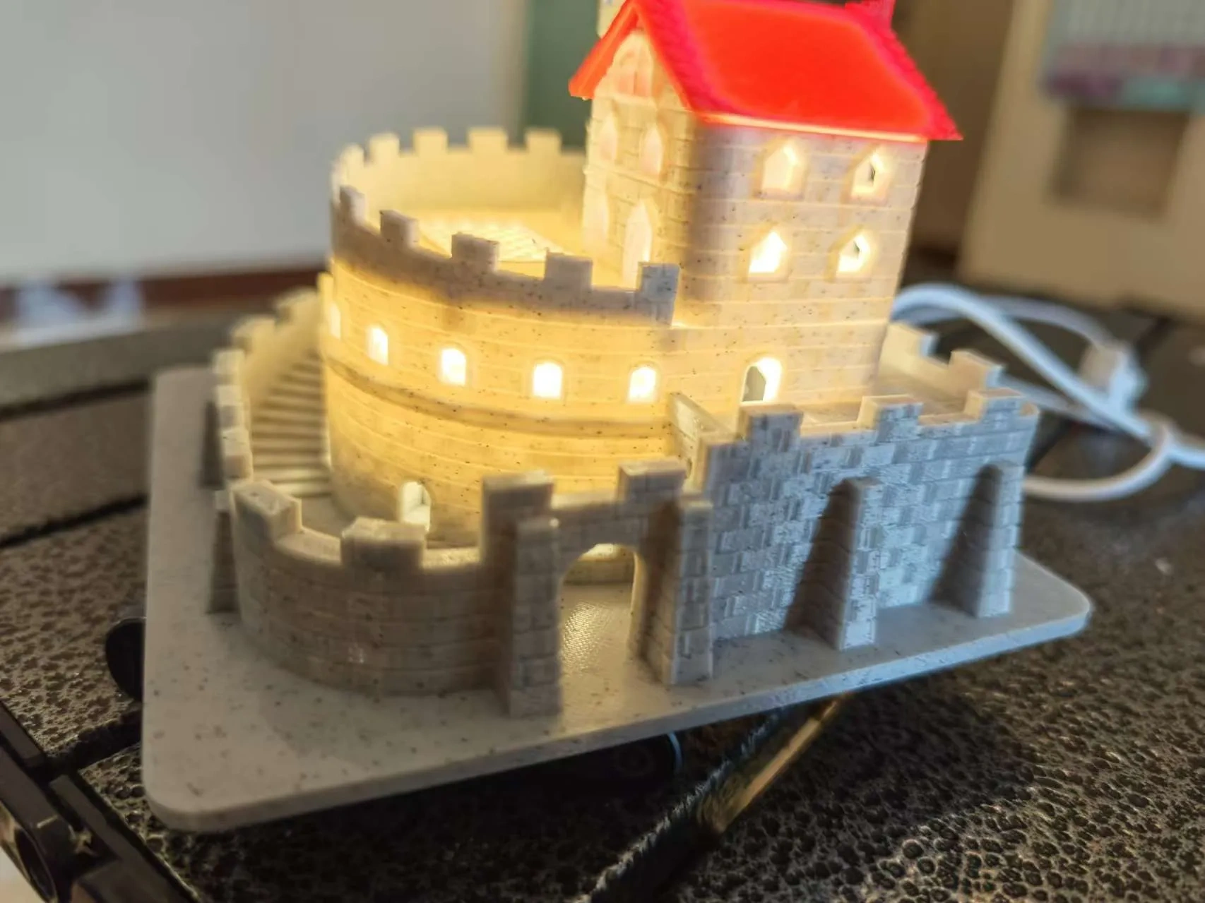 Miniatura 2 do modelo 3D 城堡（氛围灯，夜灯）