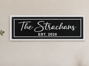 Personalised Custom Family Name Plaque Sign