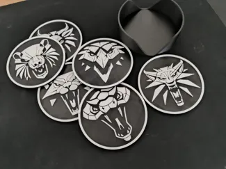 The Witcher Schools Coaster Set