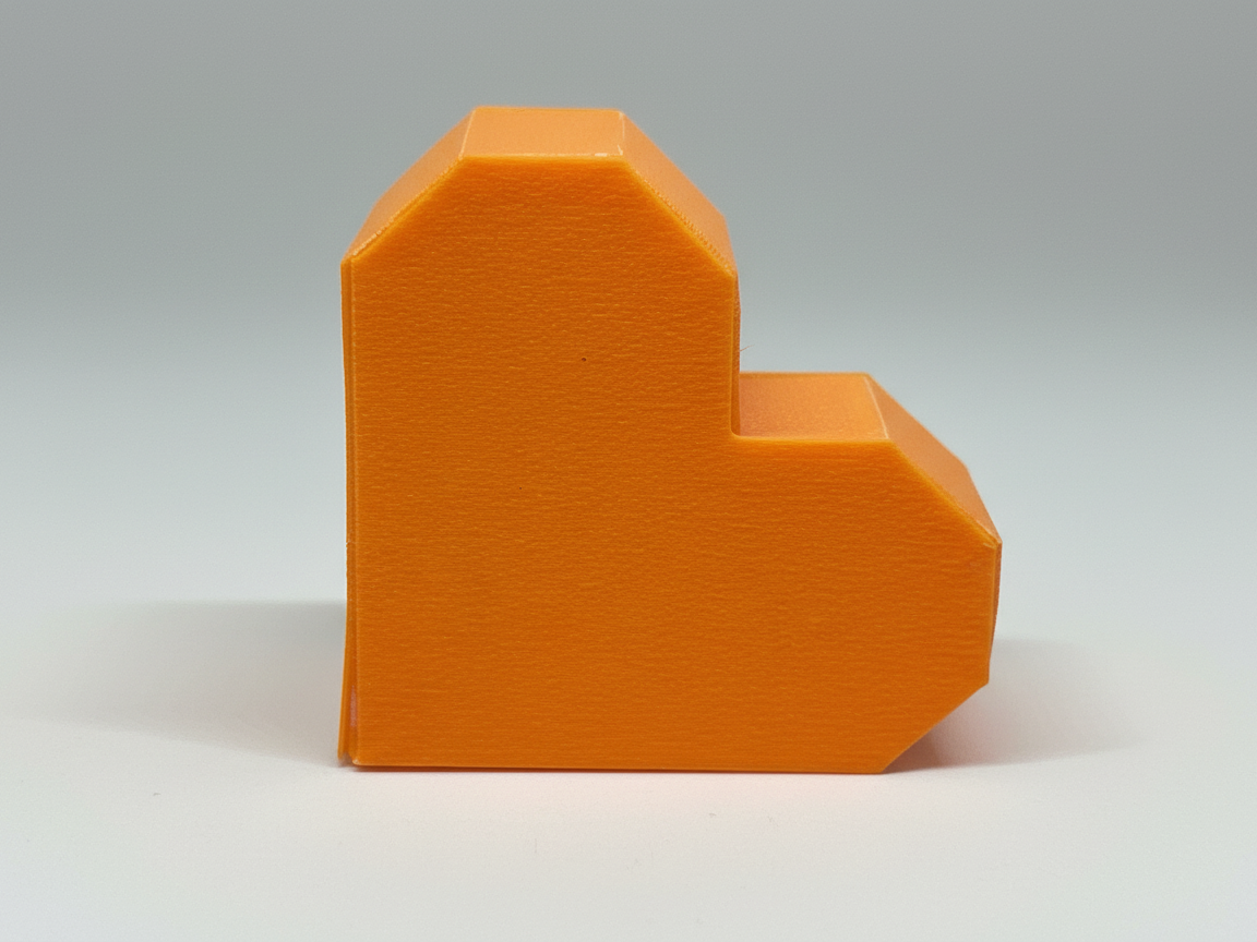 Origami-Style Heart Foldable 3D Printed Decoration