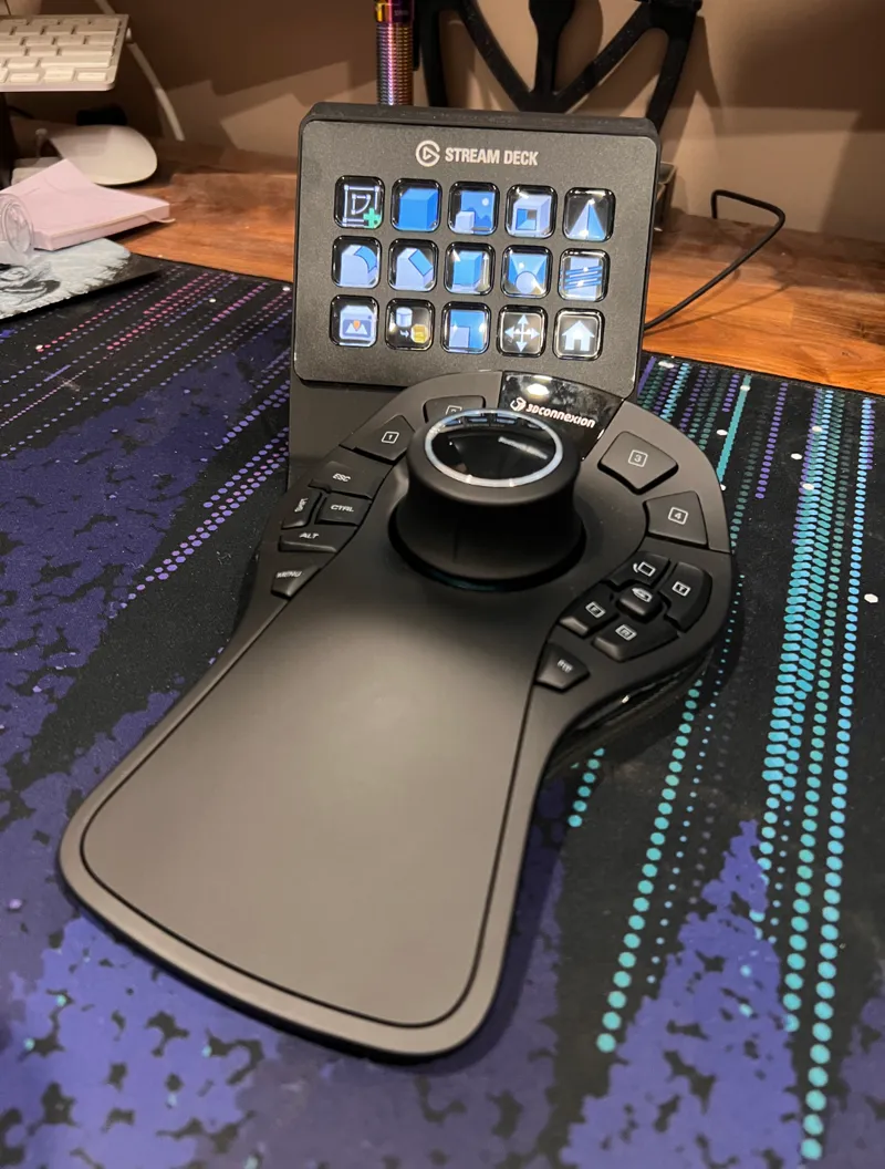 Space Deck Pro - Spacemouse Pro - Stream Deck Mk1