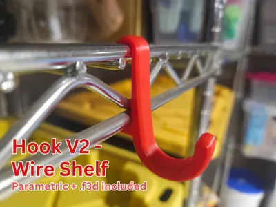 Snap-On Wire Shelf Hook V2