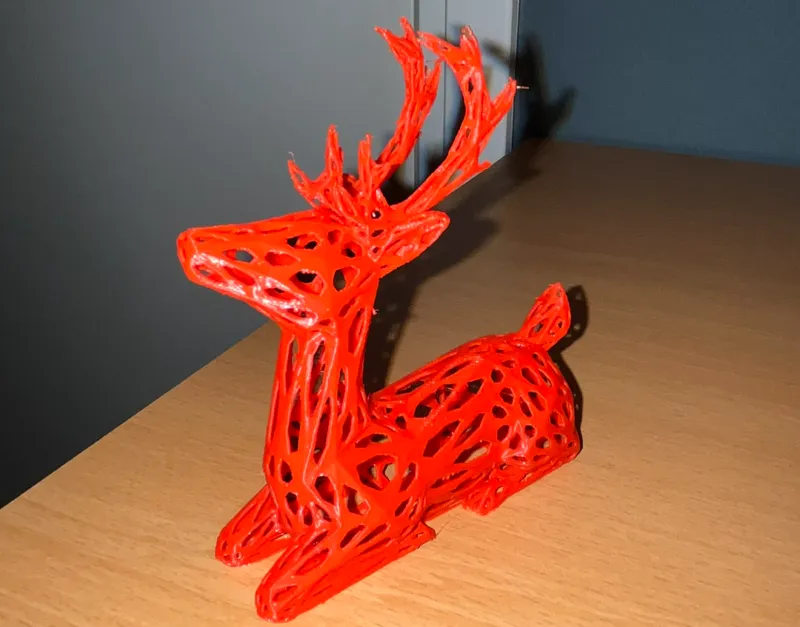 Laying deer wireframe // 9.5 gr // no support