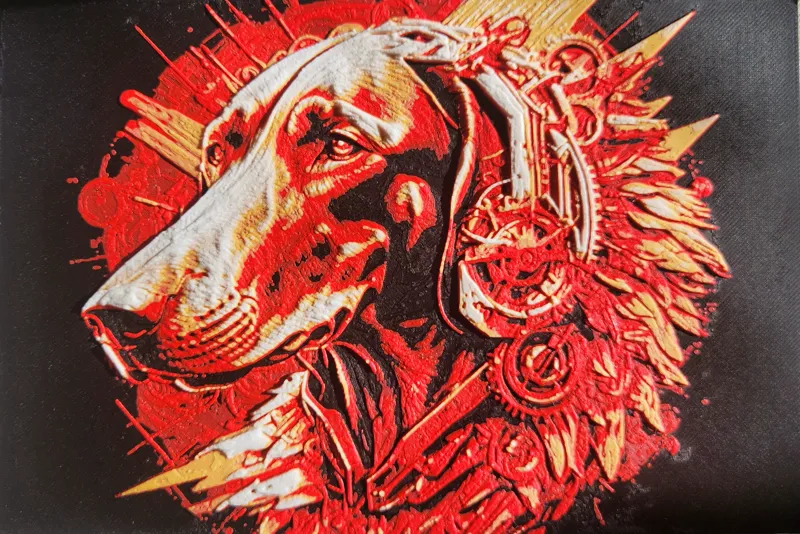 Hueforge Dog