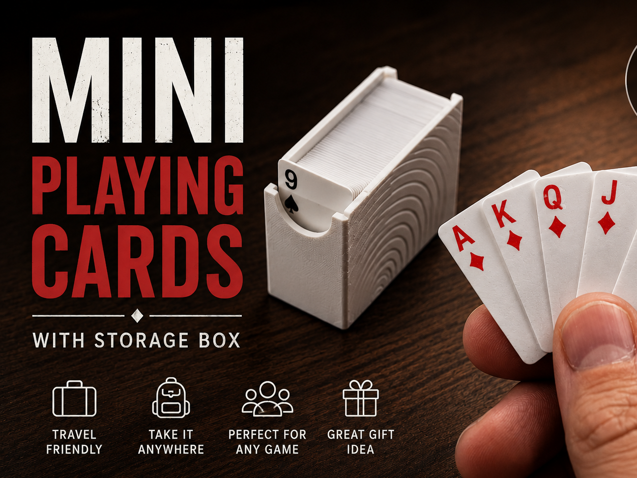 Mini Travel Playing Cards - 1