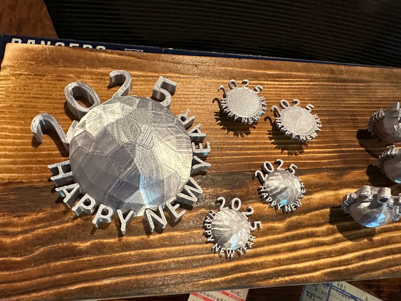 NYE New Years Eve Earrings Decoration Cake Topper view 3
