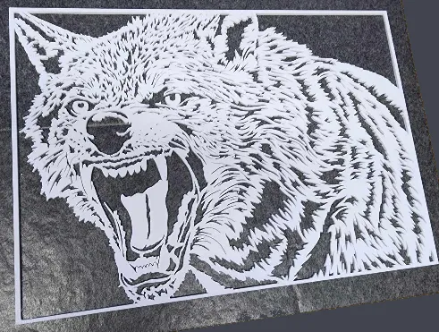 Rabid Wolf Portrait