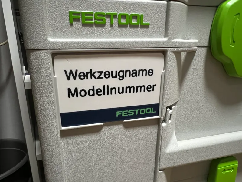Festool Systainer Label - individualisierbar