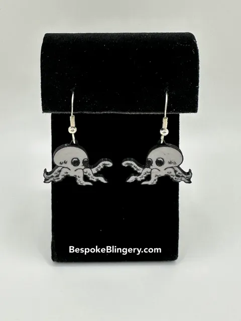 Octopus Earrings view 2