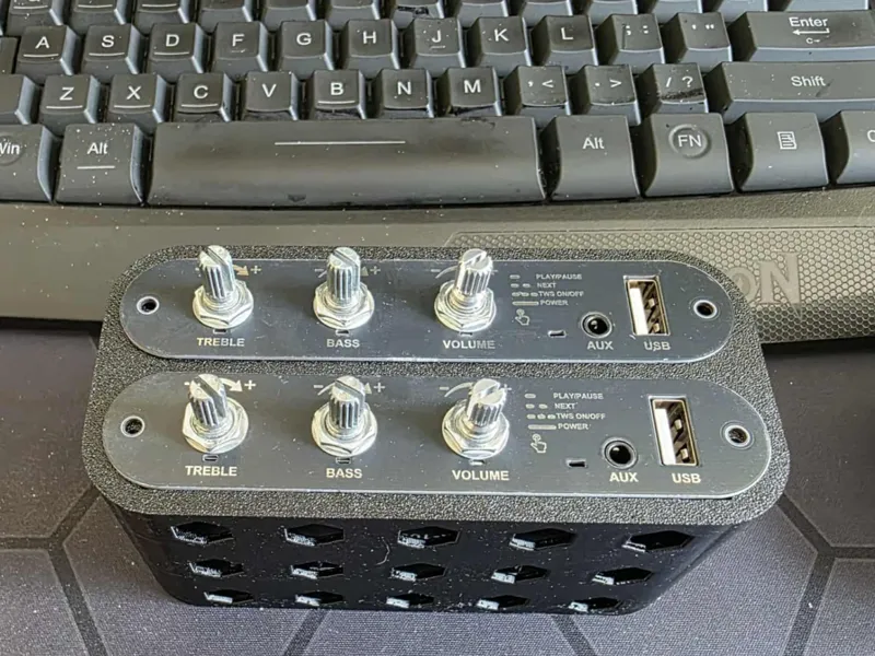 1001u dual amp rack stacked front and back