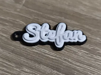 Keychain Stefan BlackWhite