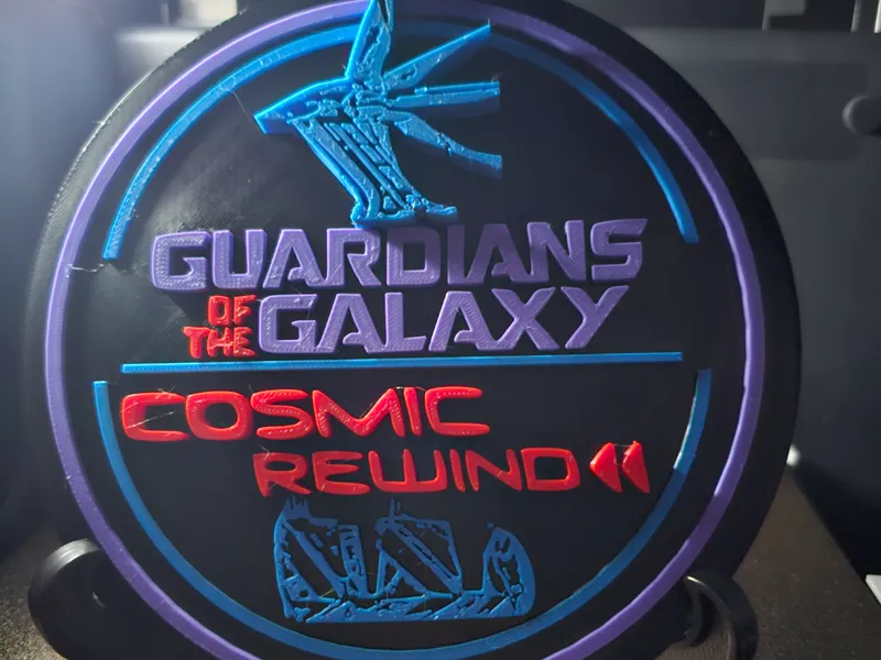 Guardians of the Galaxy Cosmic Rewind Sign