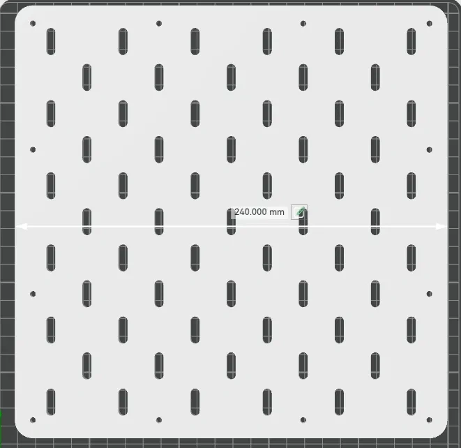 Miniatura 4 do modelo 3D 桌面立式 宜家 洞洞板V2 