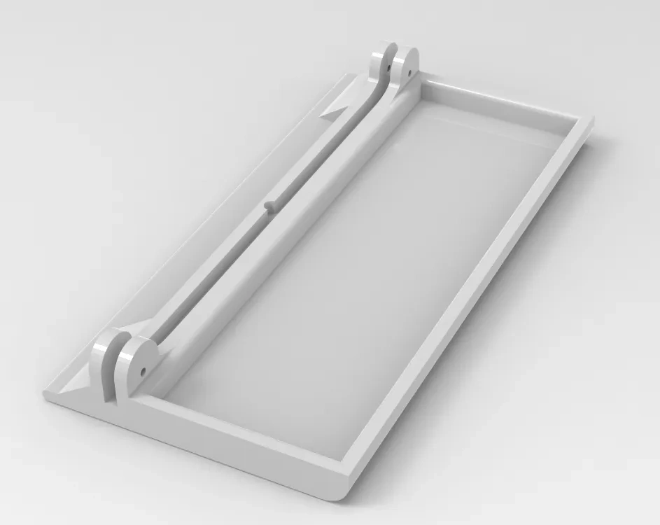 Miniatura 6 do modelo 3D 桌面立式 宜家 洞洞板V2 