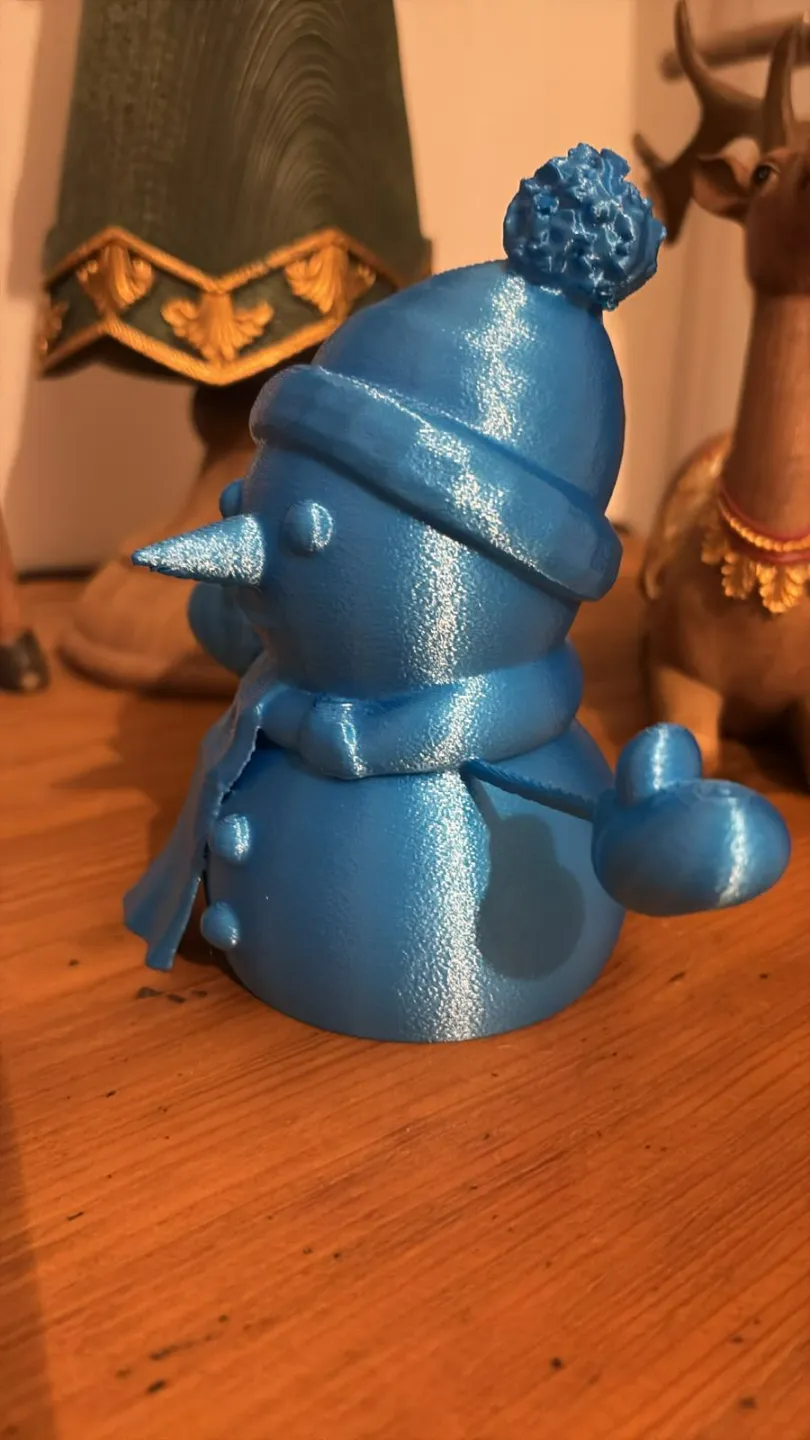 Cute Christmas Snowman - Free 3D Print Model - MakerWorld