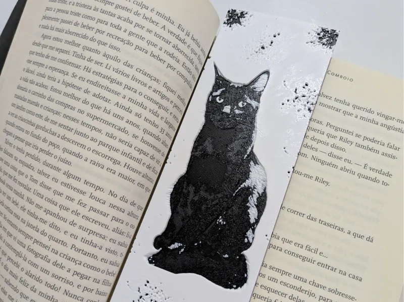 Black Cat Hueforge Bookmark