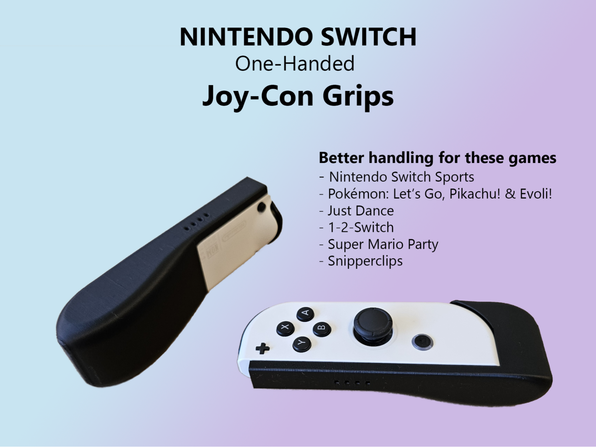 NINTENDO SWITCH One-Handed  Joy-Con Grips