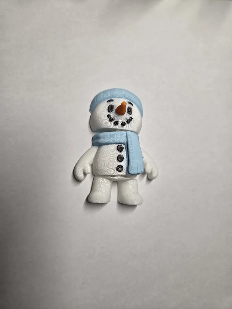 Flexi Snowman - Free 3D Print Model - MakerWorld