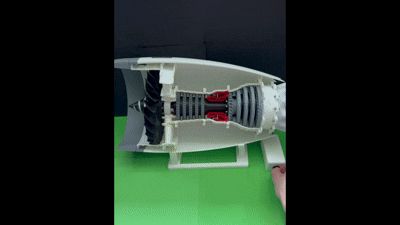 Motorized Jet Engine Upgrade by Mr_M MakerWorld: Download Free 3D Models