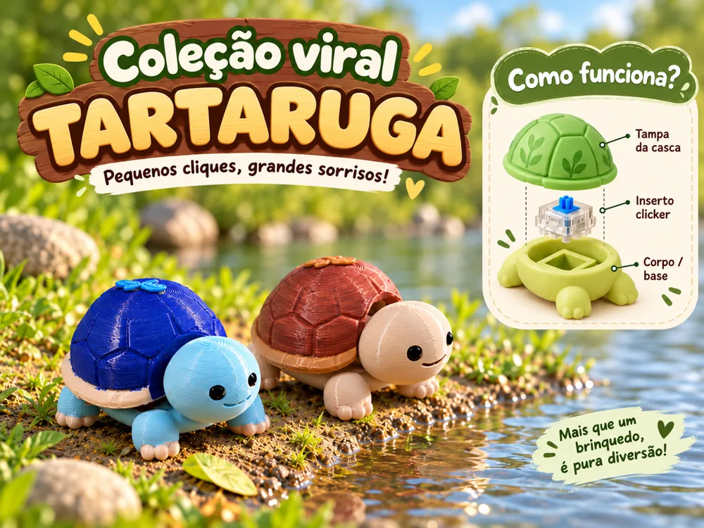 Multi Model Design MiniZoo Tartaruga - Free 3D Print Model - MakerWorld