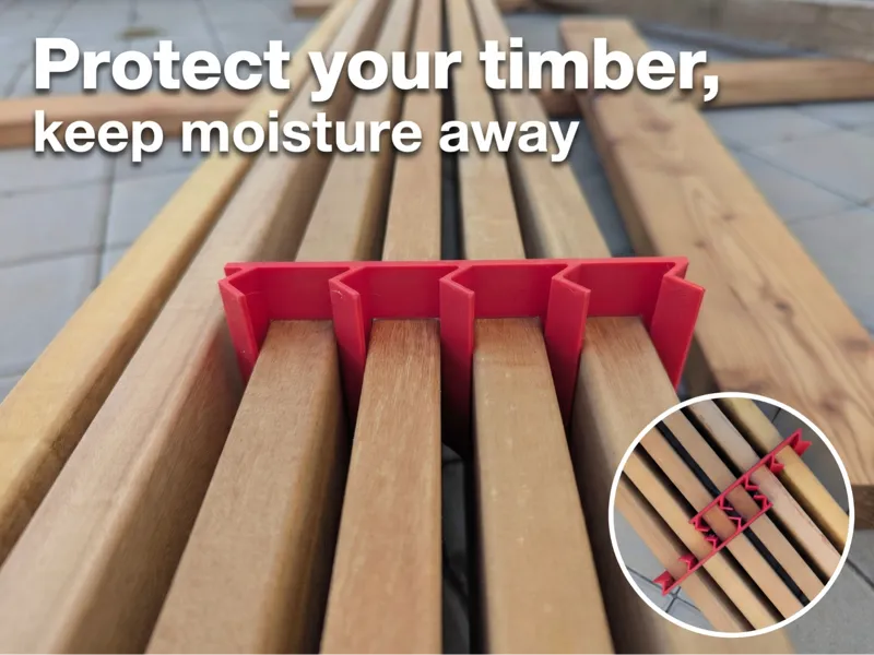 Vertical Spacer Clip for 21-22mm Wood Planks