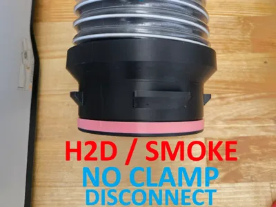 H2D / SMOKE NO CLAMP Quick FITTING 4" HOSE