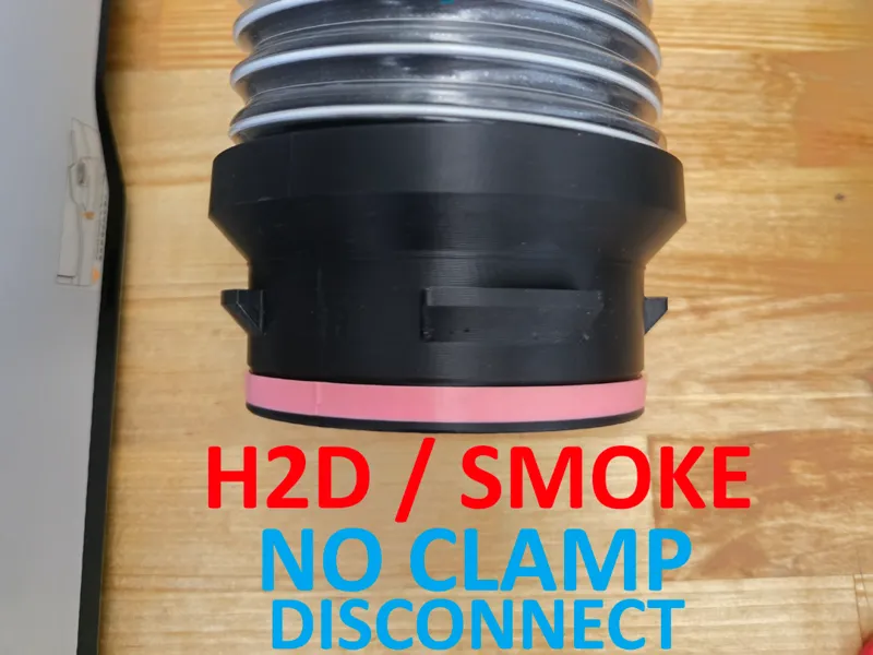 H2D / SMOKE NO CLAMP Quick FITTING 4" HOSE