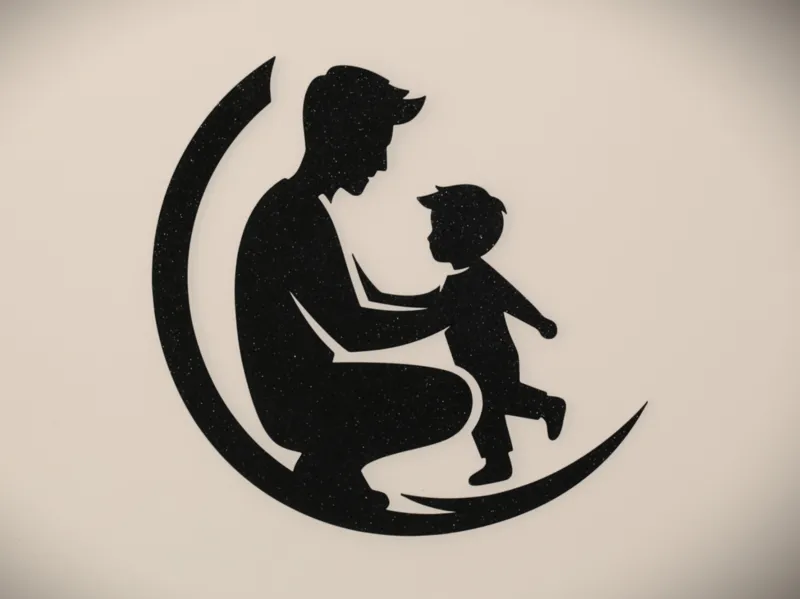 Father and son wall art