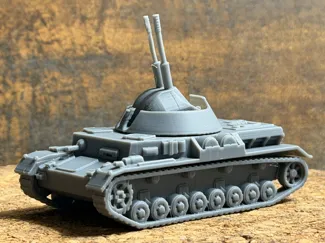 Flakpanzer IV Kugelblitz 球形闪电防空车 - 1/72 Scale