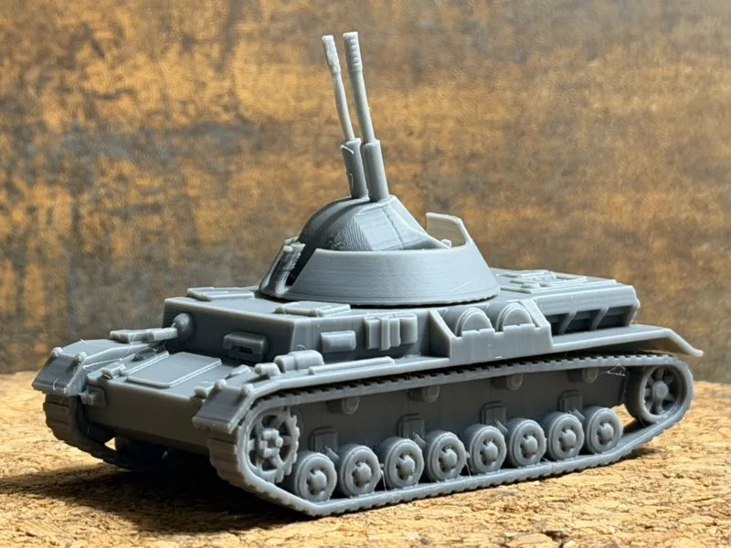 Flakpanzer IV Kugelblitz 球形闪电防空车 - 1/72 Scale