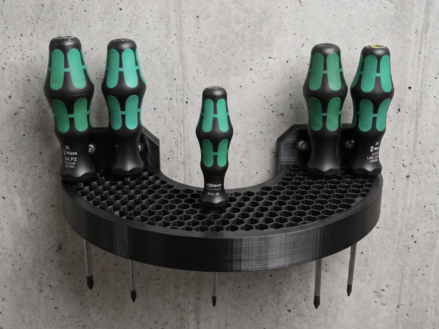 Wall Mounted Screwdriver Organizer - 1