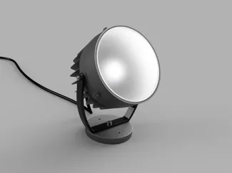 Vintage industrial spotlight adjustable