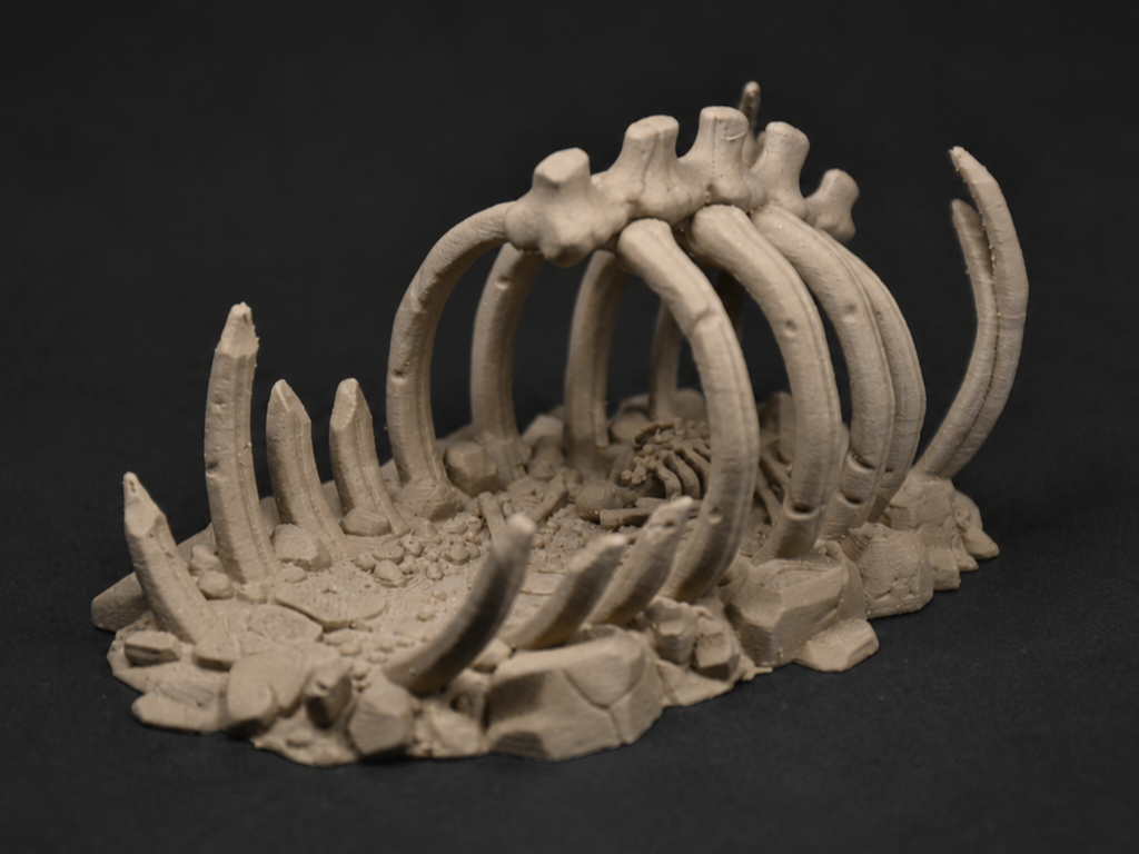 Ancient Beast Skeleton – DND Miniature Terrain