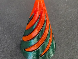 fidget toy spiral cone 3D