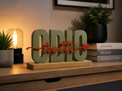 I HATE EVERYONE – Bold & Script 3D Sign