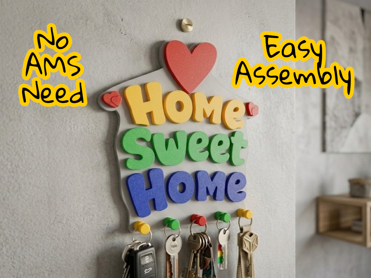 Portachiave da Parete "Home Sweet Home" - NO AMS