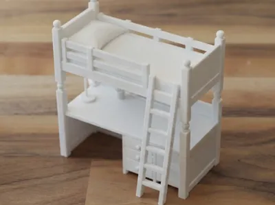 Bunk bed with desk