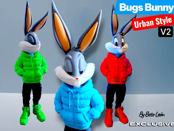 Фигурка Bugs Bunny в уличен стил