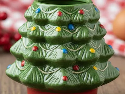 Christmas Tree Egg Cup
