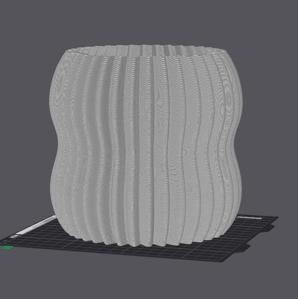 Miniatura 1 do modelo 3D Wavy Glow Table Lamp (without support)