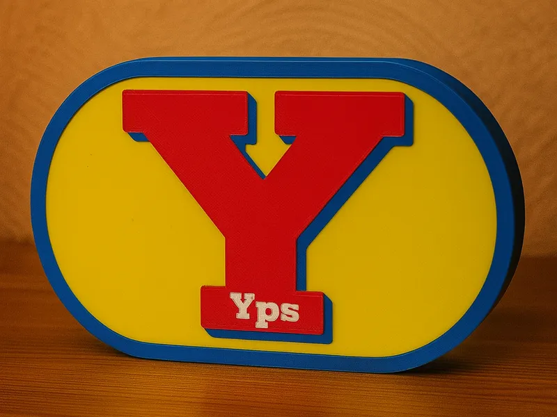 Yps Logo – Retro Kult-Schild